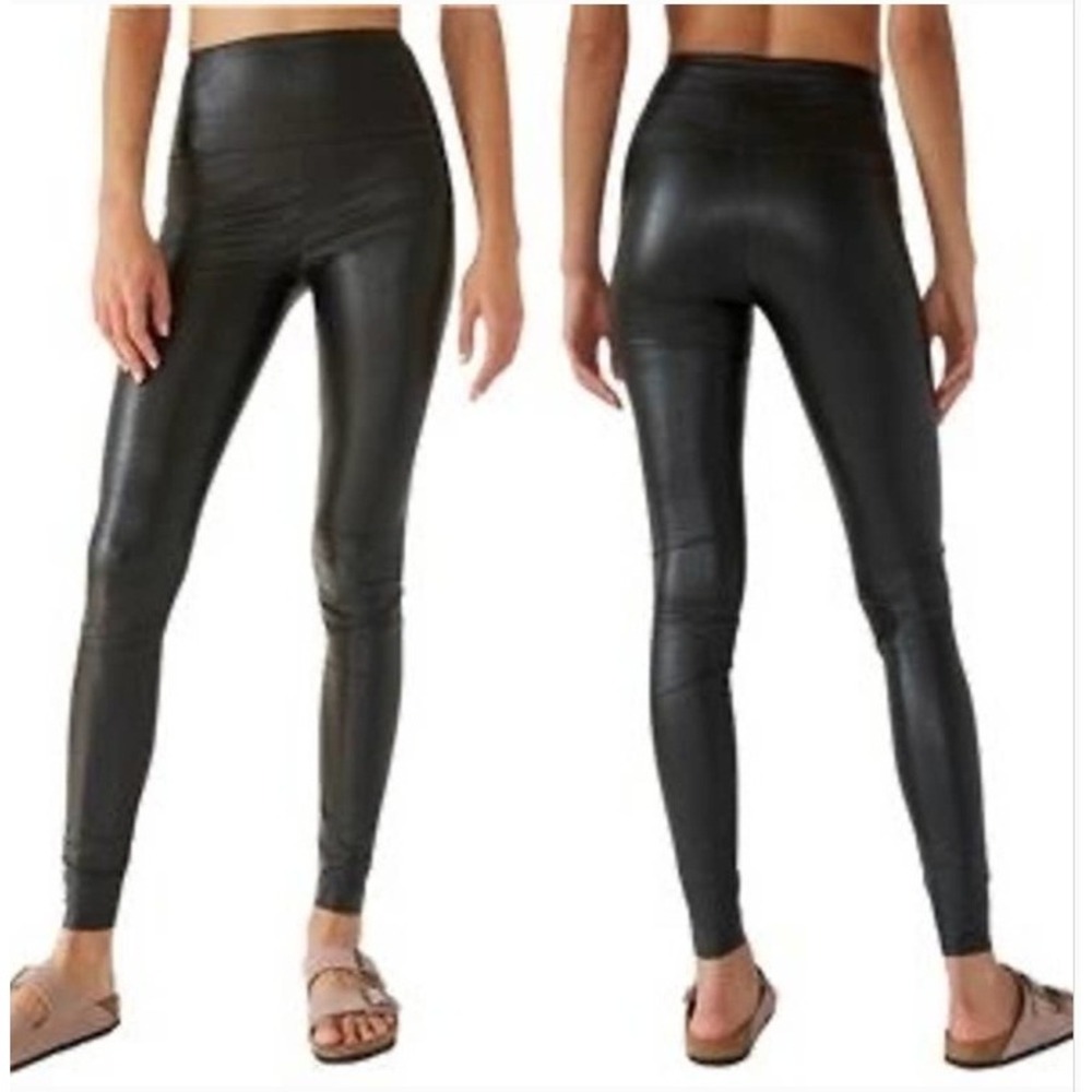 Wilfred Free Daria Leggings Size M Black Vegan Faux Leather Aritzia Biker Rock
